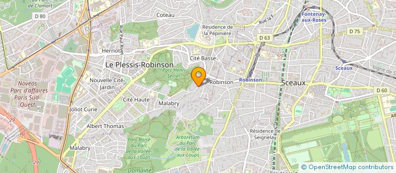 localisation de l'entreprise MONSIEUR BERNARD ORTOLAN à LE PLESSIS-ROBINSON