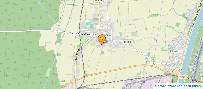 localisation de l'entreprise MONSIEUR BERNARD OTTERMANN  BANTZENHEIM