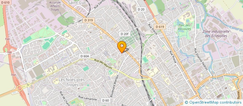 localisation de l'entreprise MONSIEUR BERNARD OUDIN  TROYES