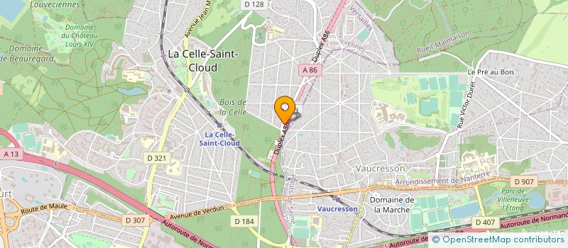 localisation de l'entreprise MONSIEUR BERNARD OUSSET  LA CELLE-SAINT-CLOUD