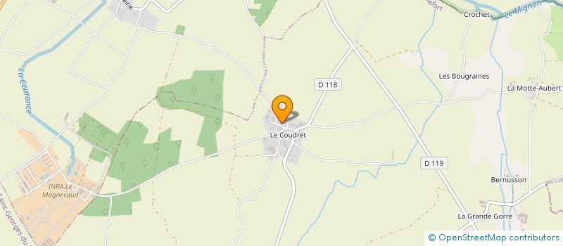 localisation de l'entreprise MONSIEUR BERNARD PACAUD  SAINT-SATURNIN-DU-BOIS