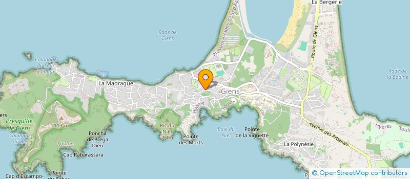 localisation de l'entreprise MONSIEUR BERNARD PACCALLET à HYERES