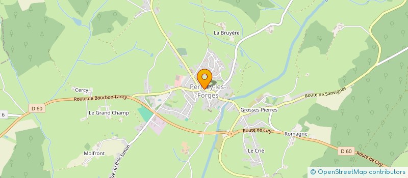 localisation de l'entreprise MONSIEUR BERNARD PAGNOTTE à PERRECY-LES-FORGES