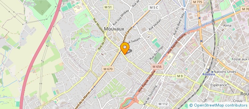 localisation de l'entreprise MONSIEUR BERNARD PAILLEUX à MOUVAUX