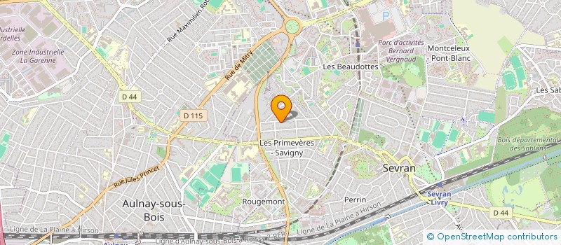 localisation de l'entreprise MONSIEUR BERNARD PALEOLOGOS  SEVRAN