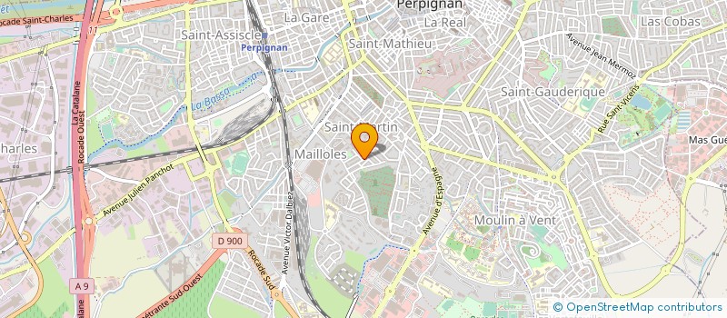 localisation de l'entreprise MONSIEUR BERNARD PANABIERES  PERPIGNAN