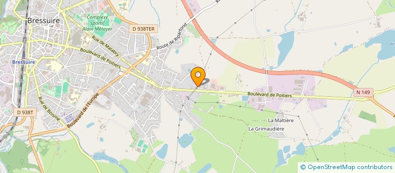 localisation de l'entreprise MONSIEUR BERNARD PAPINEAU  BRESSUIRE