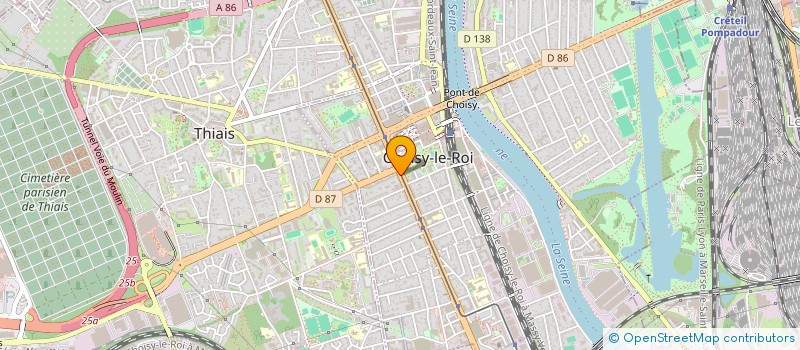 localisation de l'entreprise MONSIEUR BERNARD PAQUET  CHOISY-LE-ROI