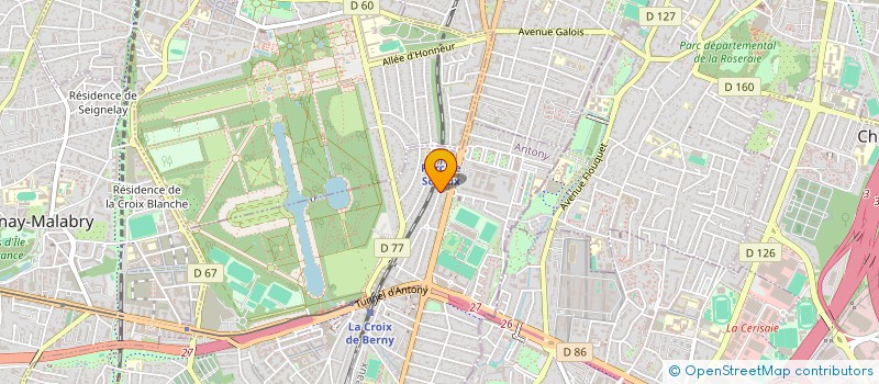 localisation de l'entreprise MONSIEUR BERNARD PARAGON à ANTONY