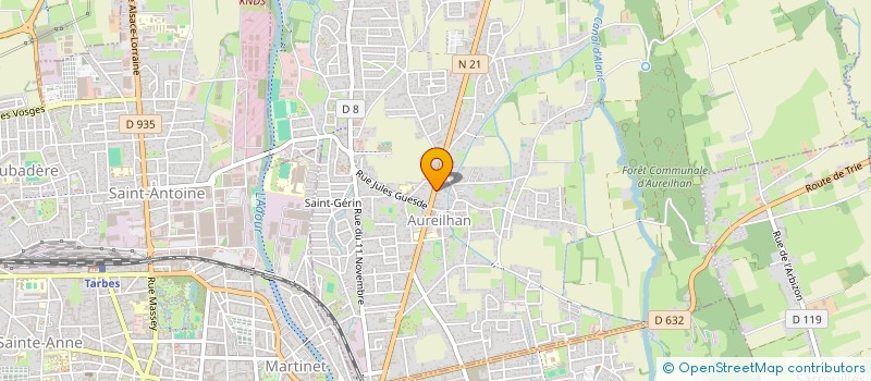 localisation de l'entreprise MONSIEUR BERNARD PARINET  AUREILHAN