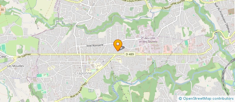 localisation de l'entreprise MONSIEUR BERNARD PARROT  CRAPONNE