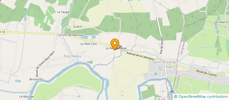 localisation de l'entreprise MONSIEUR BERNARD PASQUET à PORCHERES