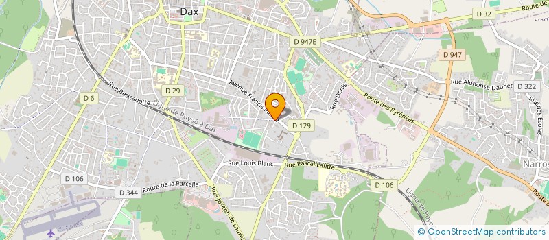 localisation de l'entreprise MONSIEUR BERNARD PASSONI à DAX