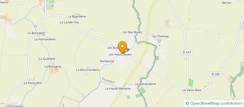 localisation de l'entreprise MONSIEUR BERNARD PATOUT  THUBUF