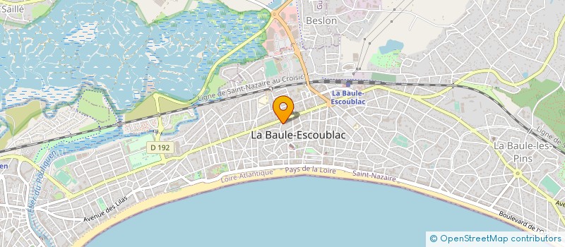 localisation de l'entreprise MONSIEUR BERNARD PAVARD à LA BAULE-ESCOUBLAC