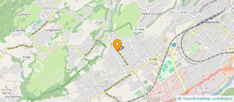 localisation de l'entreprise MONSIEUR BERNARD PAVILLET  PLANCHERINE