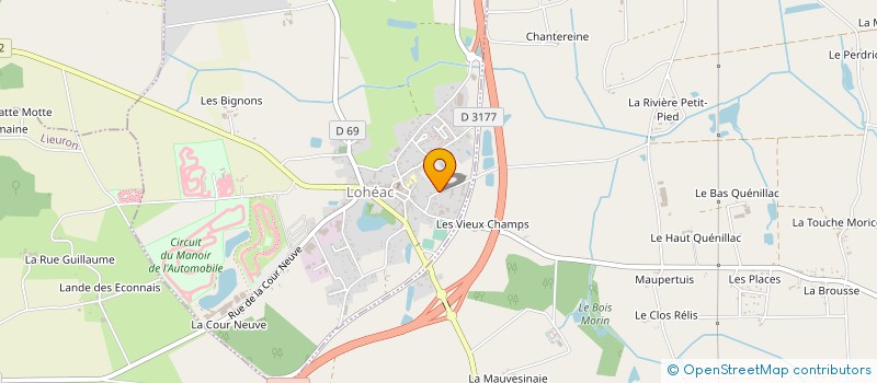 localisation de l'entreprise MONSIEUR BERNARD PAVOINE  LOHEAC