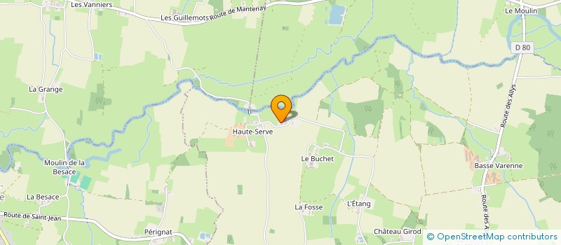 localisation de l'entreprise MONSIEUR BERNARD PAYET-MAUGERON  SAINT-JEAN-SUR-REYSSOUZE