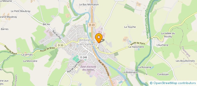 localisation de l'entreprise MONSIEUR BERNARD PEAN  AMBRIERES-LES-VALLEES