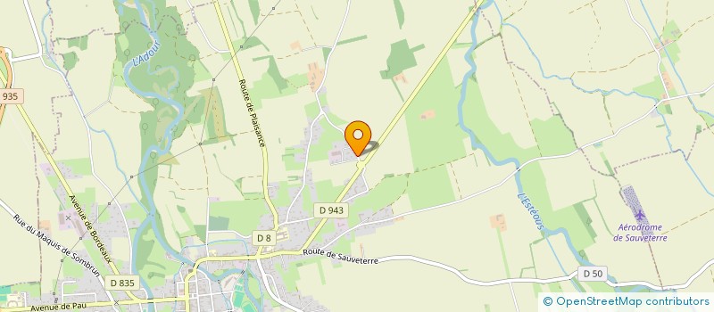 localisation de l'entreprise MONSIEUR BERNARD PECARRERE  MAUBOURGUET