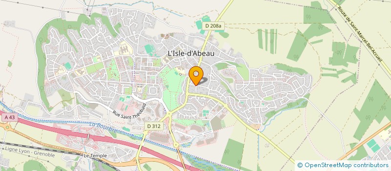 localisation de l'entreprise MONSIEUR BERNARD PELLAT  L'ISLE-D'ABEAU