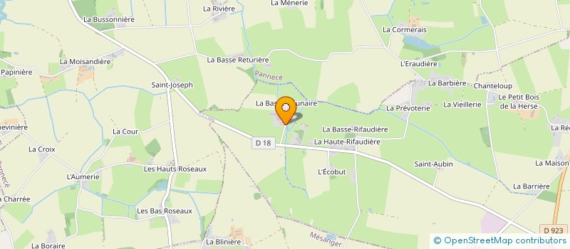 localisation de l'entreprise MONSIEUR BERNARD PELLERIN  POUILLE-LES-COTEAUX