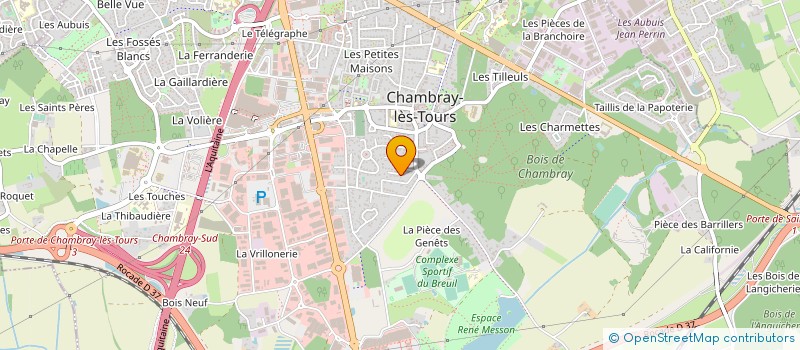 localisation de l'entreprise MONSIEUR BERNARD PELLICER  CHAMBRAY-LES-TOURS