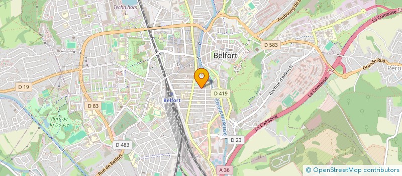 localisation de l'entreprise MONSIEUR BERNARD PENIN à BELFORT