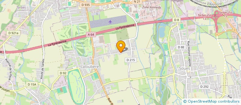 localisation de l'entreprise MONSIEUR BERNARD PENIN  LALOUBERE