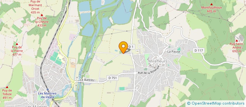 localisation de l'entreprise MONSIEUR BERNARD PERINGALE  MIREFLEURS