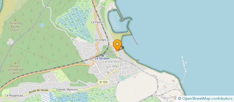 localisation de l'entreprise MONSIEUR BERNARD PERIS à LE VERDON-SUR-MER