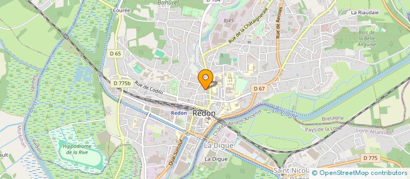 localisation de l'entreprise MONSIEUR BERNARD PERROT  REDON