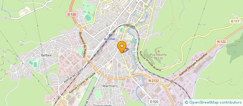 localisation de l'entreprise MONSIEUR BERNARD PESTOUR à AURILLAC