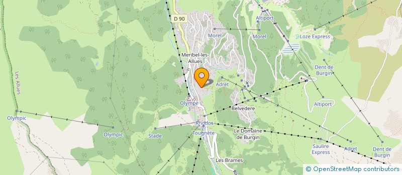 localisation de l'entreprise MONSIEUR BERNARD PETIT  LES ALLUES