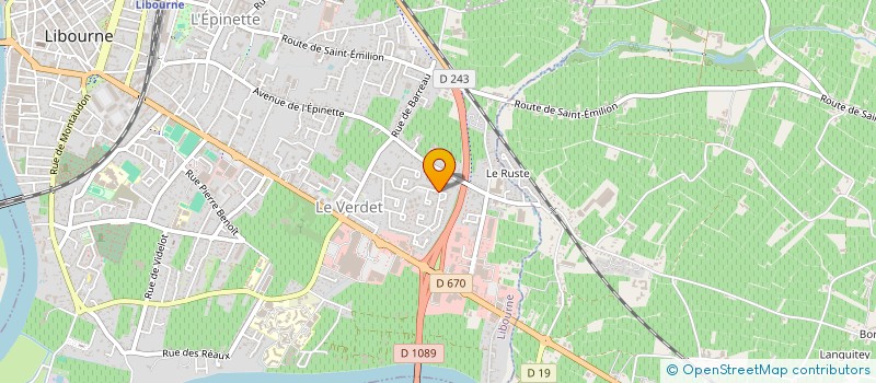 localisation de l'entreprise MONSIEUR BERNARD PETIT à LIBOURNE