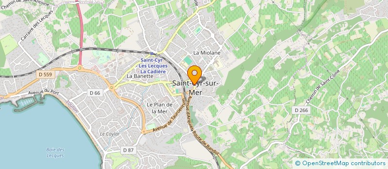 localisation de l'entreprise MONSIEUR BERNARD PEZET à SAINT-CYR-SUR-MER