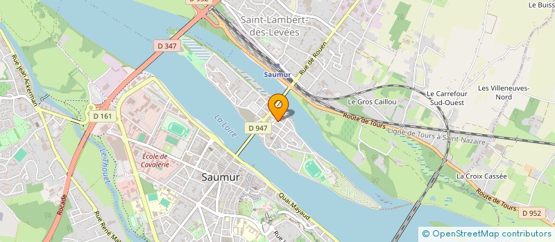 localisation de l'entreprise MONSIEUR BERNARD PHILIPPE  SAUMUR