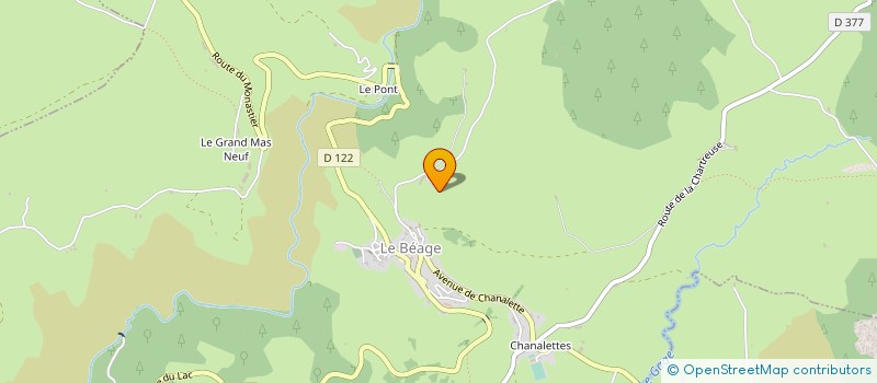 localisation de l'entreprise MONSIEUR BERNARD PHILIPPOT  LE BEAGE