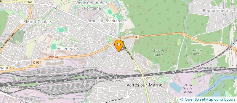 localisation de l'entreprise MONSIEUR BERNARD PIERRE  VAIRES-SUR-MARNE