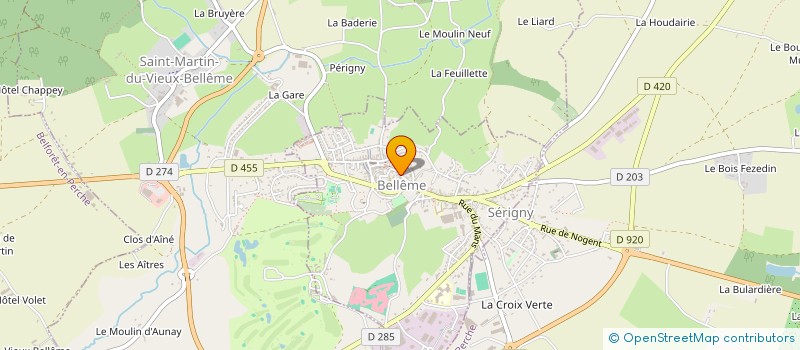 localisation de l'entreprise MONSIEUR BERNARD PIERRON à BELLEME