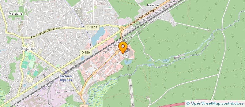 localisation de l'entreprise MONSIEUR BERNARD PIET  BIGANOS