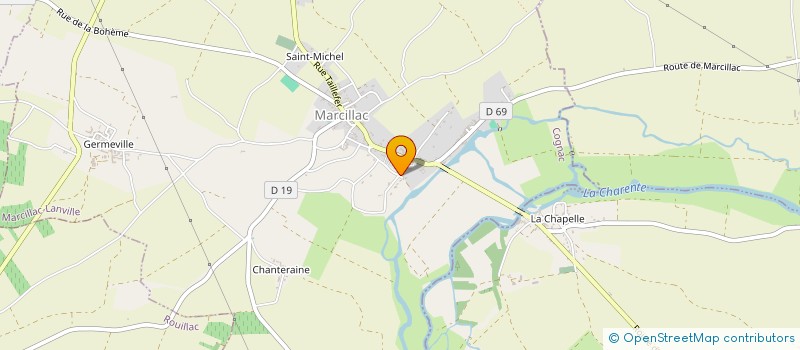 localisation de l'entreprise MONSIEUR BERNARD PIGIER à MARCILLAC-LANVILLE