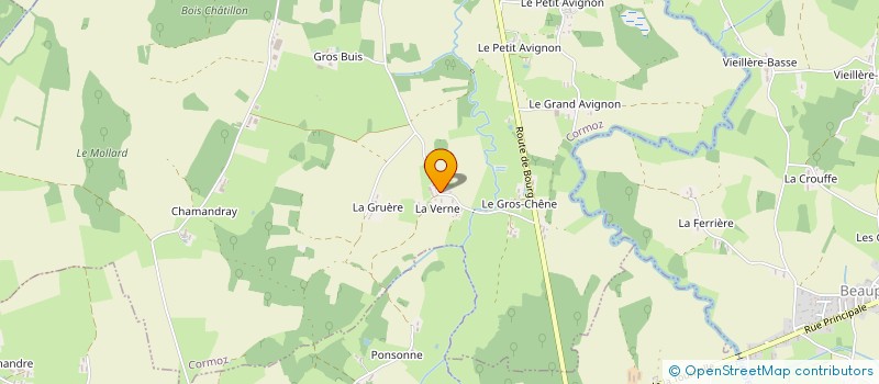 localisation de l'entreprise MONSIEUR BERNARD PIGUET à CORMOZ
