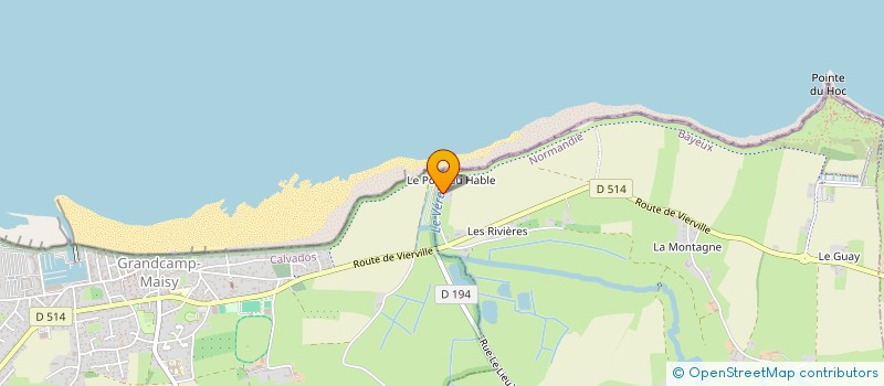 localisation de l'entreprise MONSIEUR BERNARD PINCHON  GRANDCAMP-MAISY