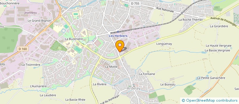 localisation de l'entreprise MONSIEUR BERNARD PINEAU  LES HERBIERS