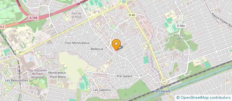 localisation de l'entreprise MONSIEUR BERNARD PINSAR  VILLEPINTE