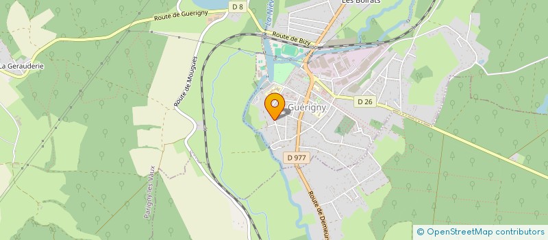 localisation de l'entreprise MONSIEUR BERNARD PIQUE  GUERIGNY