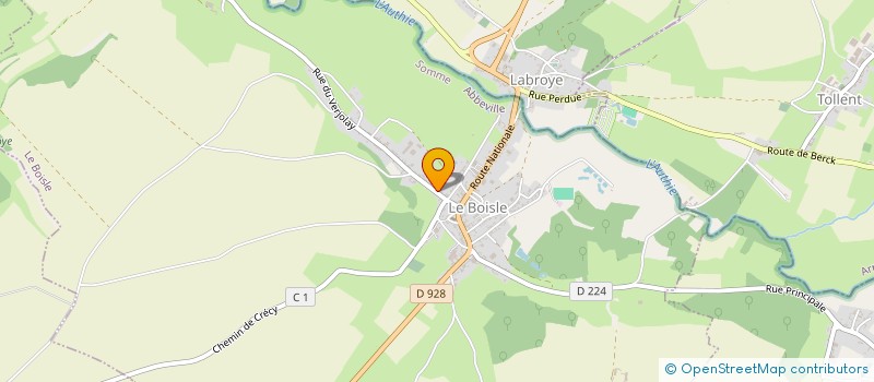 localisation de l'entreprise MONSIEUR BERNARD PLACET  LE BOISLE