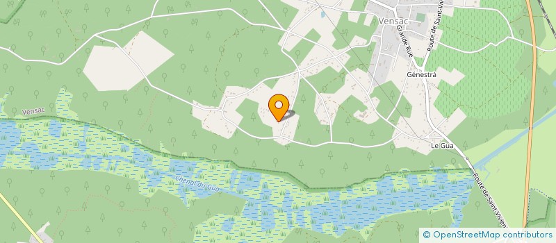 localisation de l'entreprise MONSIEUR BERNARD PLAGES  VENSAC