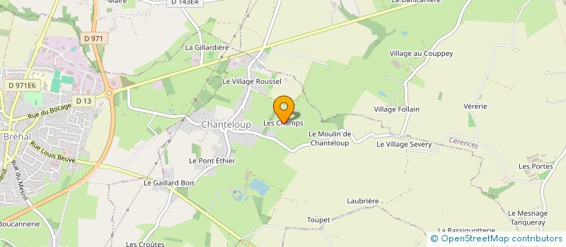 localisation de l'entreprise MONSIEUR BERNARD PLANTEGENEST  CHANTELOUP